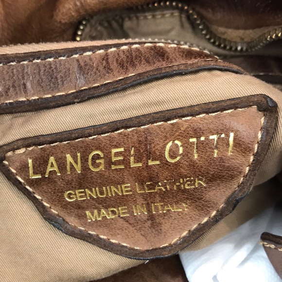 Langellotti Made In Italy woven leather tote bag - Picture 6 of 8